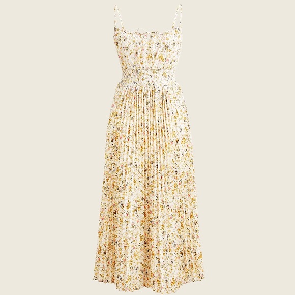 J. Crew Dresses & Skirts - J. Crew Smocked-waist pleated dress in soft posies 4